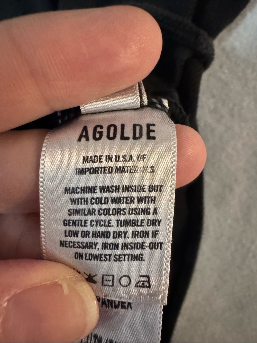 Agolde Black Ribbed Tank Bodysuit - Picture 7 of 9
